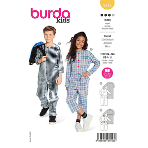 Patron Burda 9245 - Combinaison confortable à boutonner du 36 au 46 (FR)