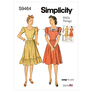 Patron Simplicity 9464 - Robe pour jeunes filles
