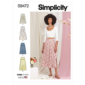 Patron Simplicity 9472 - Jupes pour jeunes filles