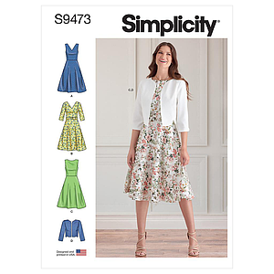 Patron Simplicity 9473 - Robes et veste pour jeunes filles