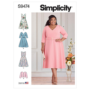 Patron Simplicity 9474 - Robes et veste pour dames