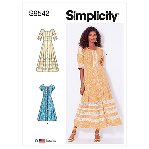 Patron Simplicity 9542 - Robes pour jeunes filles