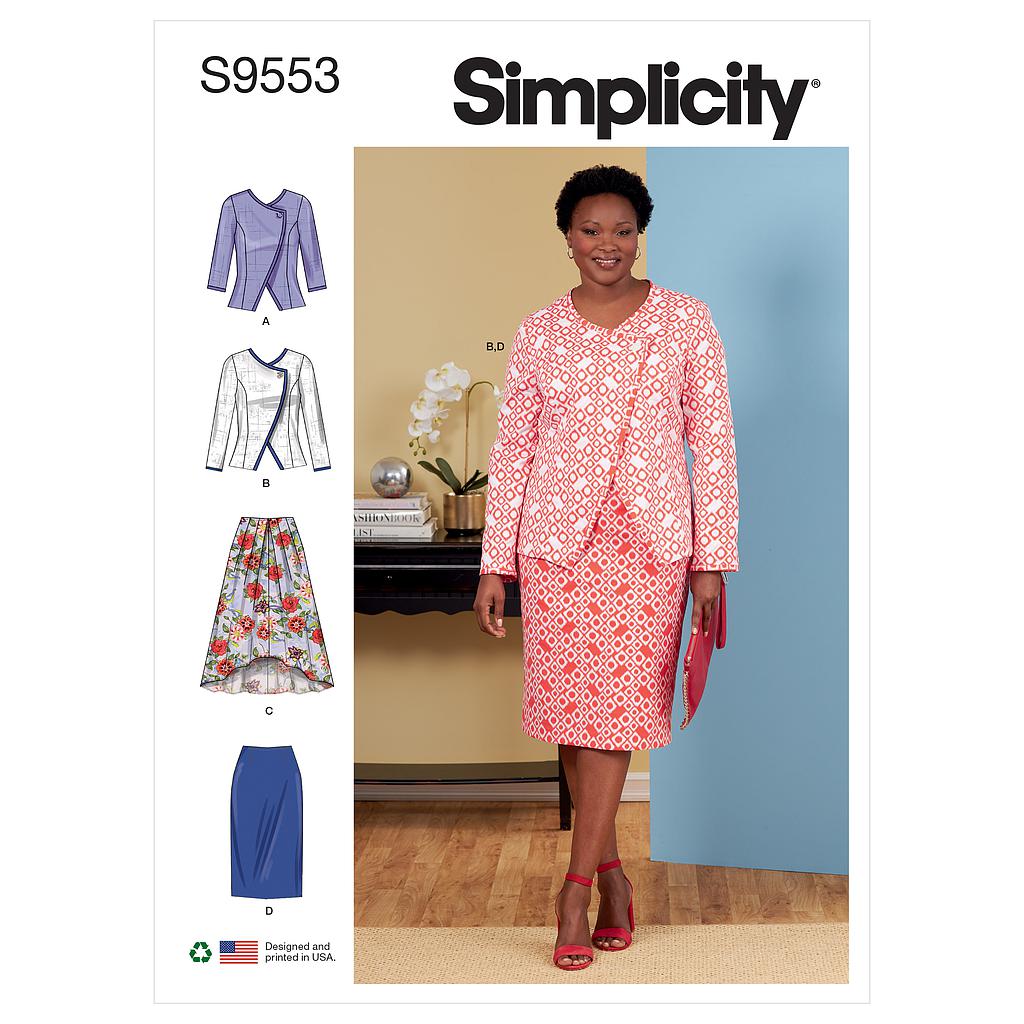 Patron Simplicity 9553 - Veste et Jupes pour dames