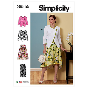 Patron Simplicity 9555 - Veste et Jupes pour jeunes filles