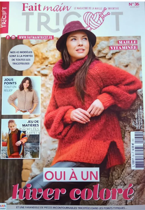 [DIP-REV-15917-36] BURDA FAIT MAIN TRICOT - N°36 - Oui à un hiver coloré !  