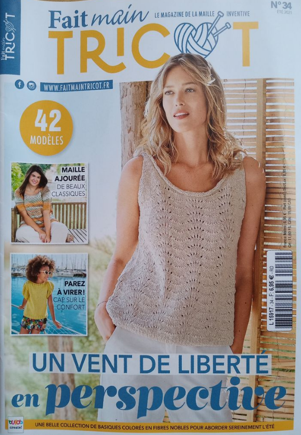 BURDA FAIT MAIN TRICOT - N°34 - Un Vent de Liberté en Perspective ! 