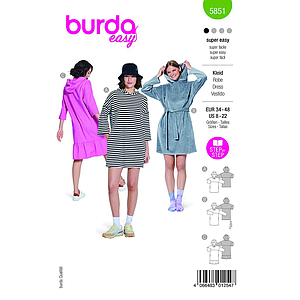 Patron Burda 5851-Robe