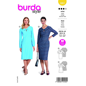 Patron Burda 5861-Robe