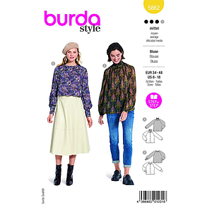 Patron Burda 5862-Blouse