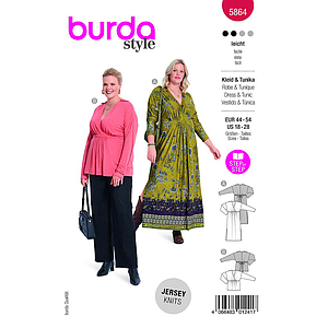 Patron Burda 5864-Robe & tunique