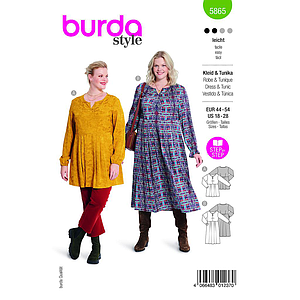 Patron Burda 5865-Robe & tunique