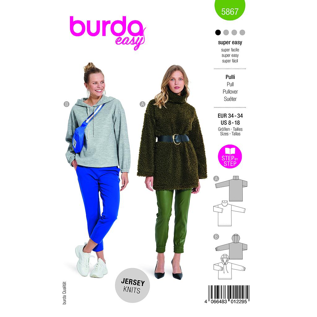 [B5867] Patron Burda 5867-Pull