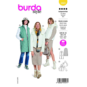 Patron Burda 5869-Gilet & veste