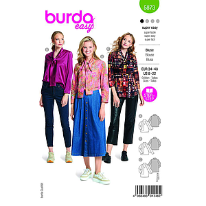 Patron Burda 5873-Blouse