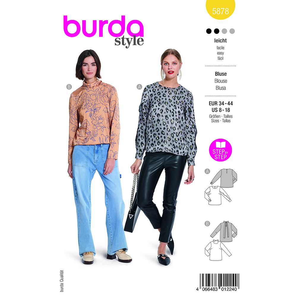 [B5878] Patron Burda 5878-Blouse