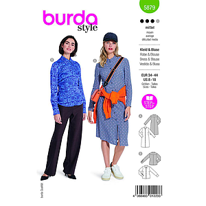 Patron Burda 5879-Robe & blouse