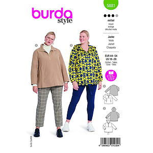 Patron Burda 5881-Veste