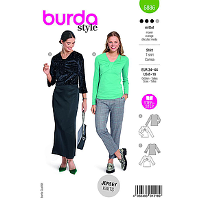 Patron Burda 5886-T-shirt
