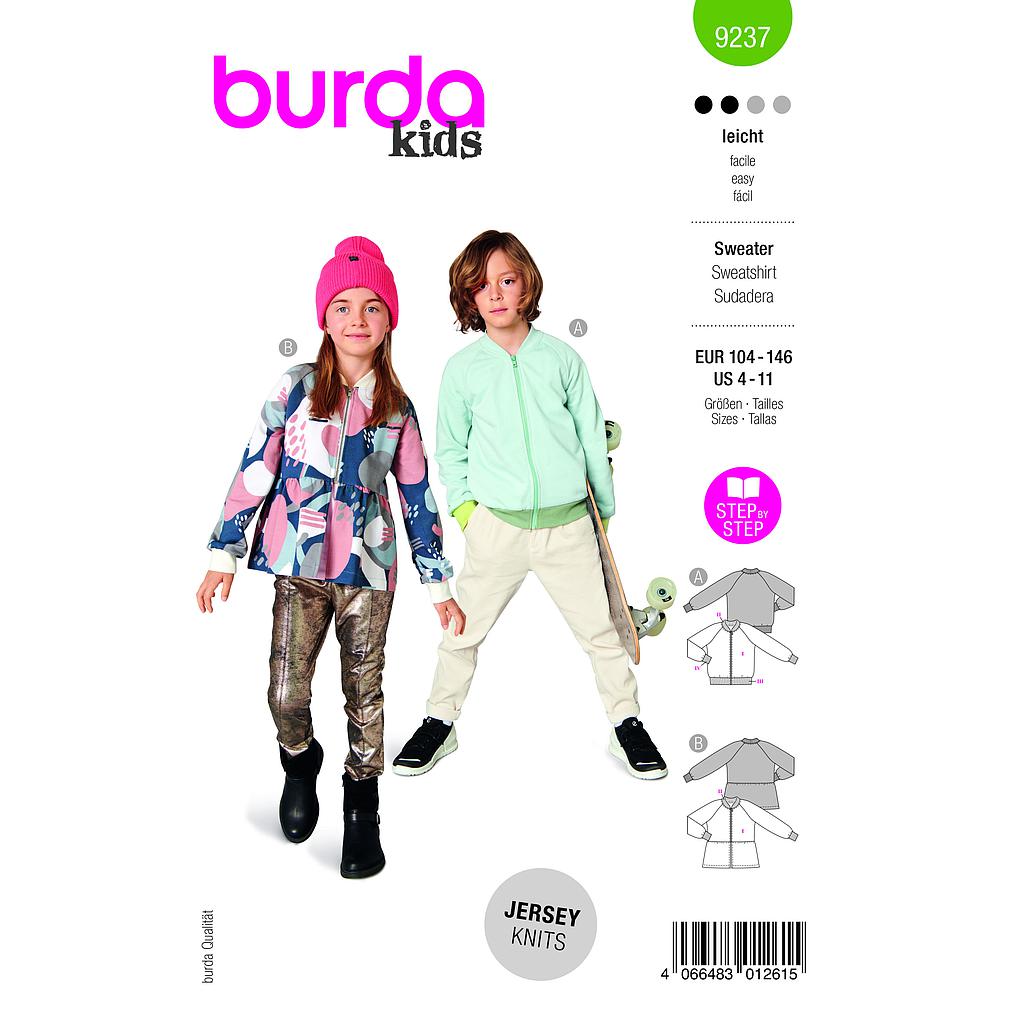 [B9237] Patron Burda 9237-Sweater