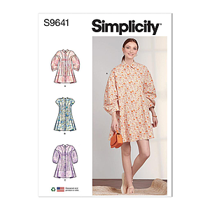 Patron Simplicity 9641 - Robe boutonnée du 34 au 50 (FR)