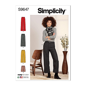 Patron Simplicity 9647 - Pantalon et short du 34 au 50 (FR)