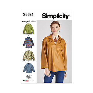 Patron Simplicity 9681 - Top et pull-over du 32 au 54 (FR)