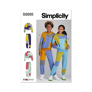 Patron Simplicity 9695 - Ensemble jogging du XS au Xm