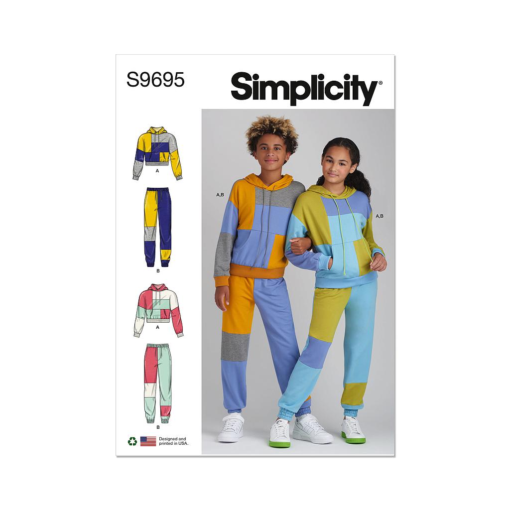 [S9695] Patron Simplicity 9695 - Ensemble jogging du XS au Xm