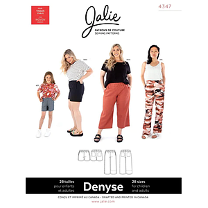 Patron Jalie DENYSE - Pantalon et short en tissé à enfiler