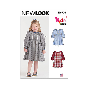 Patron New Look 6774 -  Robe pour enfants du 3 au 8 ans