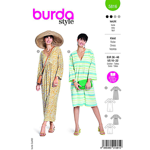 Patron Burda 5816 - Maxi robe d'été du 36 au 48 FR