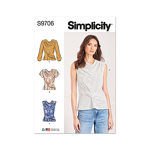 Patron Simplicity 9706 - Haut du 36 au 54 FR