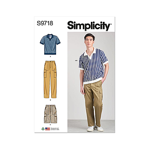 Patron Simplicity 9718 - Haut en tricot du 32 au 54 FR
