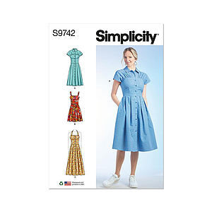 Patron Simplicity 9742 - Robe du 32 au 48 FR