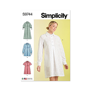 Patron Simplicity 9744 - Robe du 36 au 54 FR