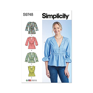 Patron Simplicity 9748 - Haut du 34 au 52 FR