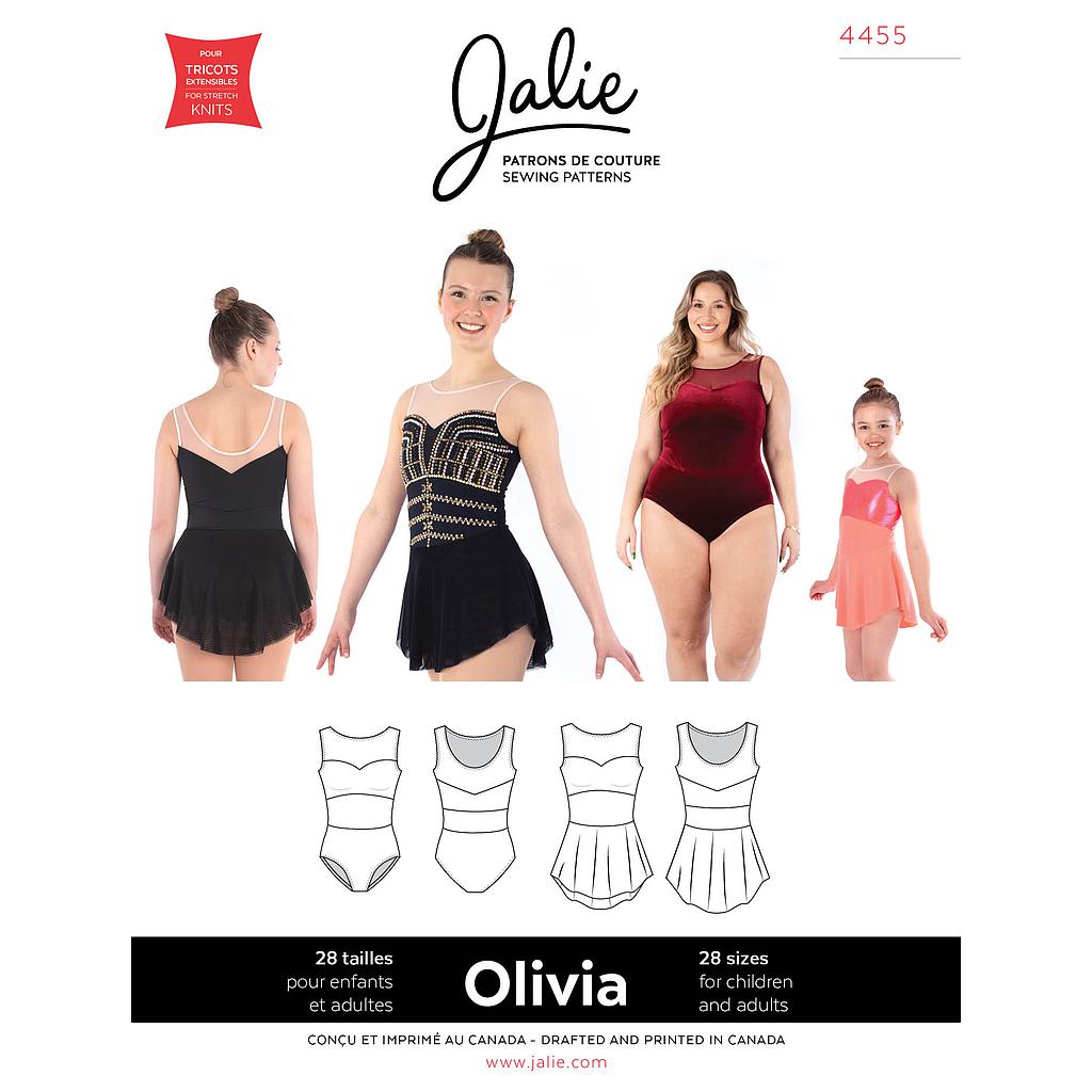 [JAL-4455] Patron Jalie 4455 - Robe de patinage et justaucorps sans manches - OLIVIA