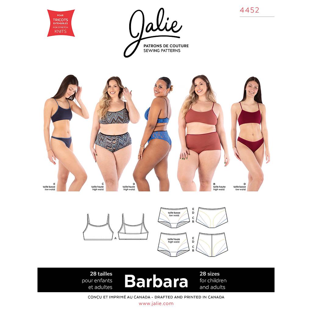 [JAL-4452] Patron Jalie 4452 - Ensemble de sous-vêtements
