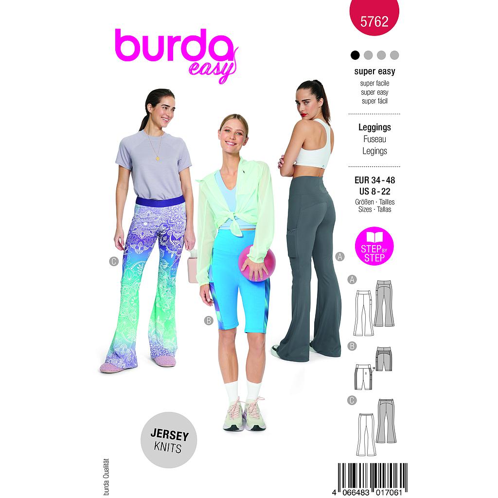 [B5762] Patron Burda 5762 - Pantalons et shorts