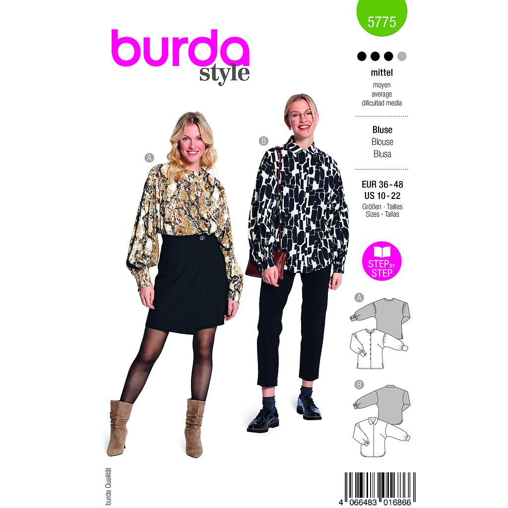 Patron Burda 5775 - Blouses