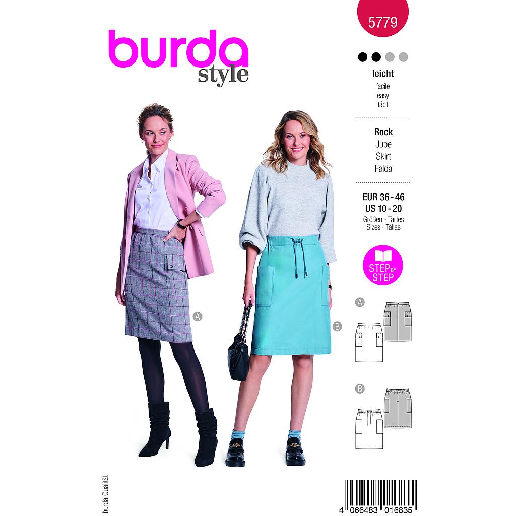 [B5779] Patron Burda 5779 - Jupes crayon