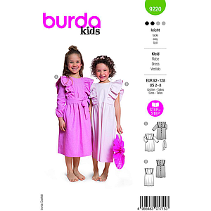 Patron Burda 9220 - Robe de fête pour enfants