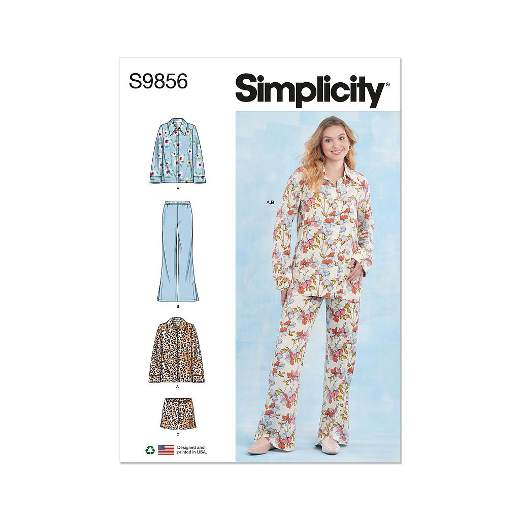 [S9856] Patron Simplicity 9856 - Vêtements de nuit pour dames