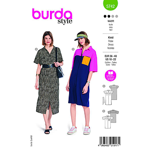 Patron Burda 5742 - Robe