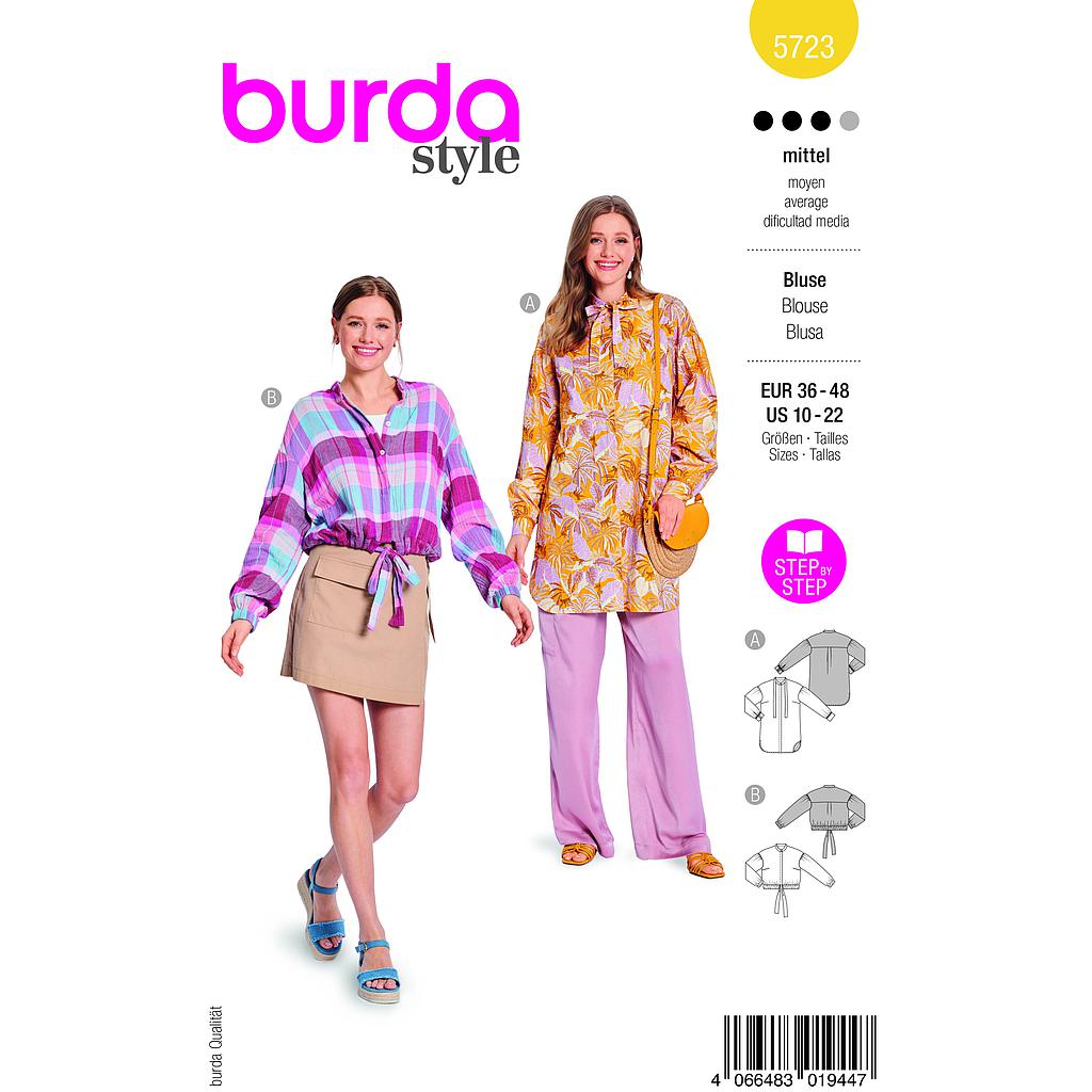 [B5723] Patron Burda 5723 - Blouse