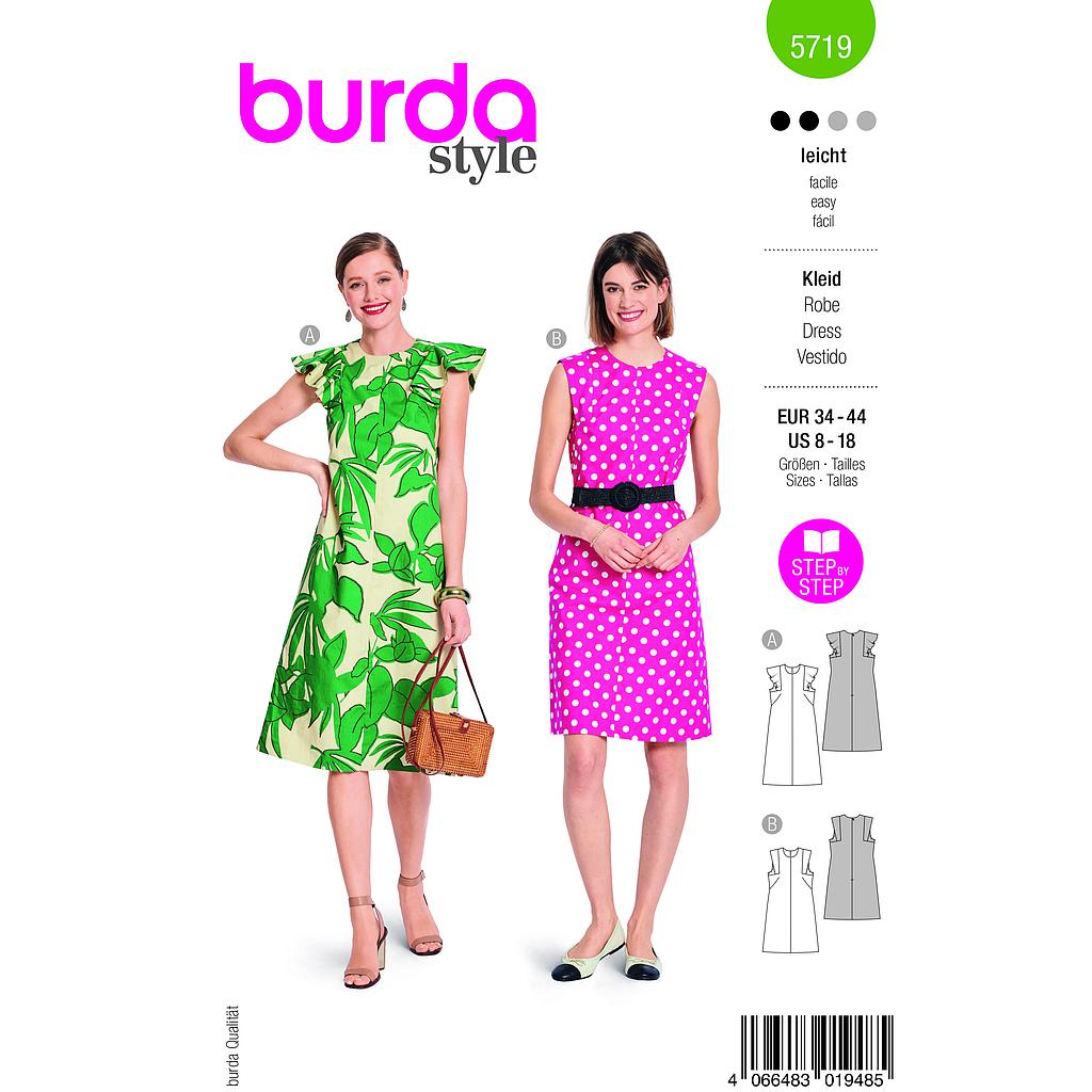 Patron Burda 5719 - Robe
