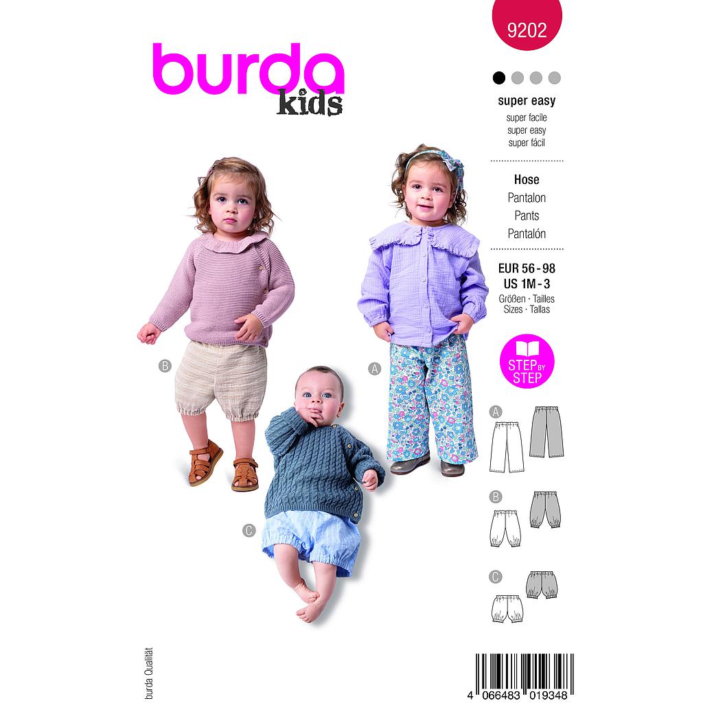 [B9202] Patron Burda 9202 - Pantalon