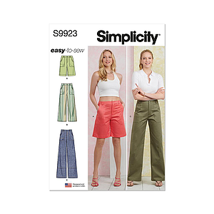 Patron Simplicity 9923 - Pantalon et short