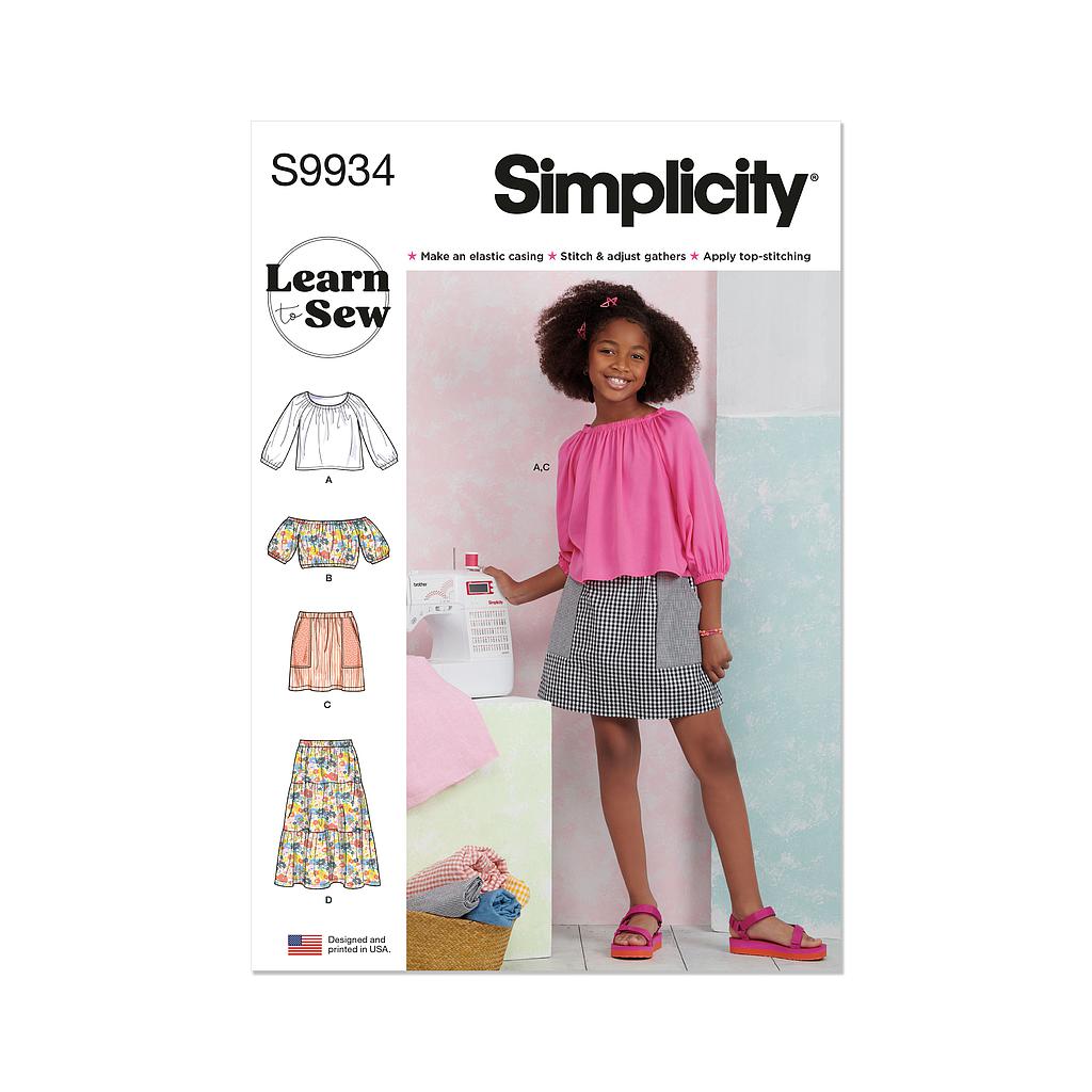 [S9934.A] Patron Simplicity 9934 - Hauts et jupes