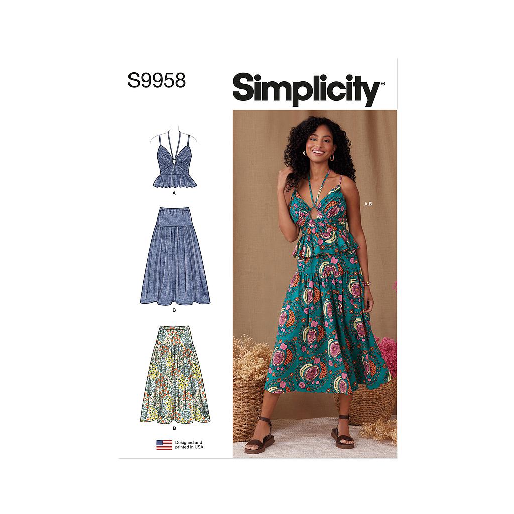 Patron Simplicity 9958 - Haut et jupe